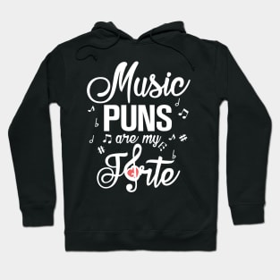 Music Puns are my Forte Hoodie